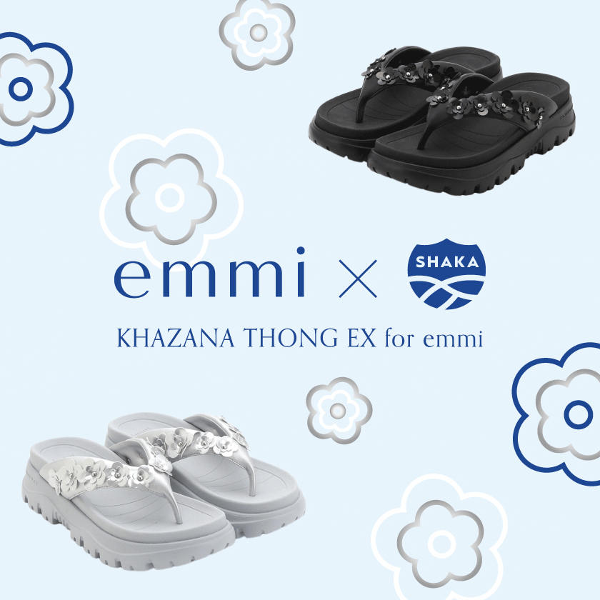 emmi × SHAKA KHAZANA THONG EX