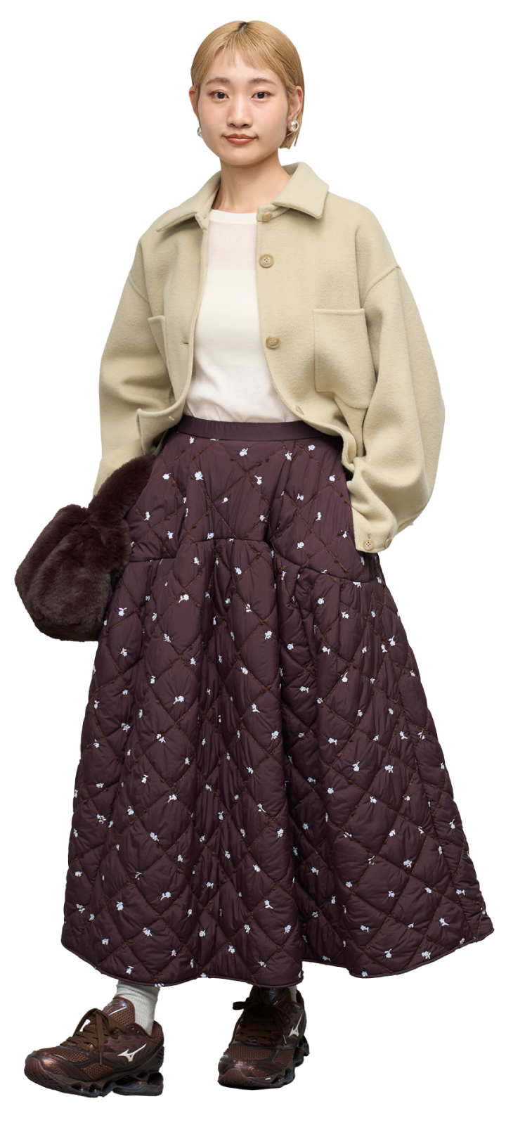 オリーブ色のロイヤルジーロン・CPOジャケットのコーディネート例