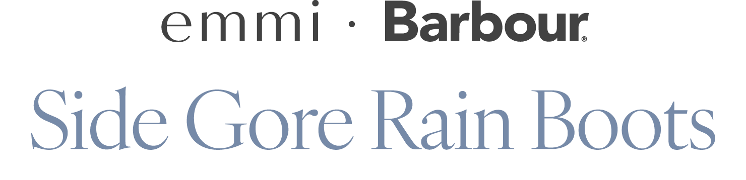emmi・Barbour Side Gore Rain Boots