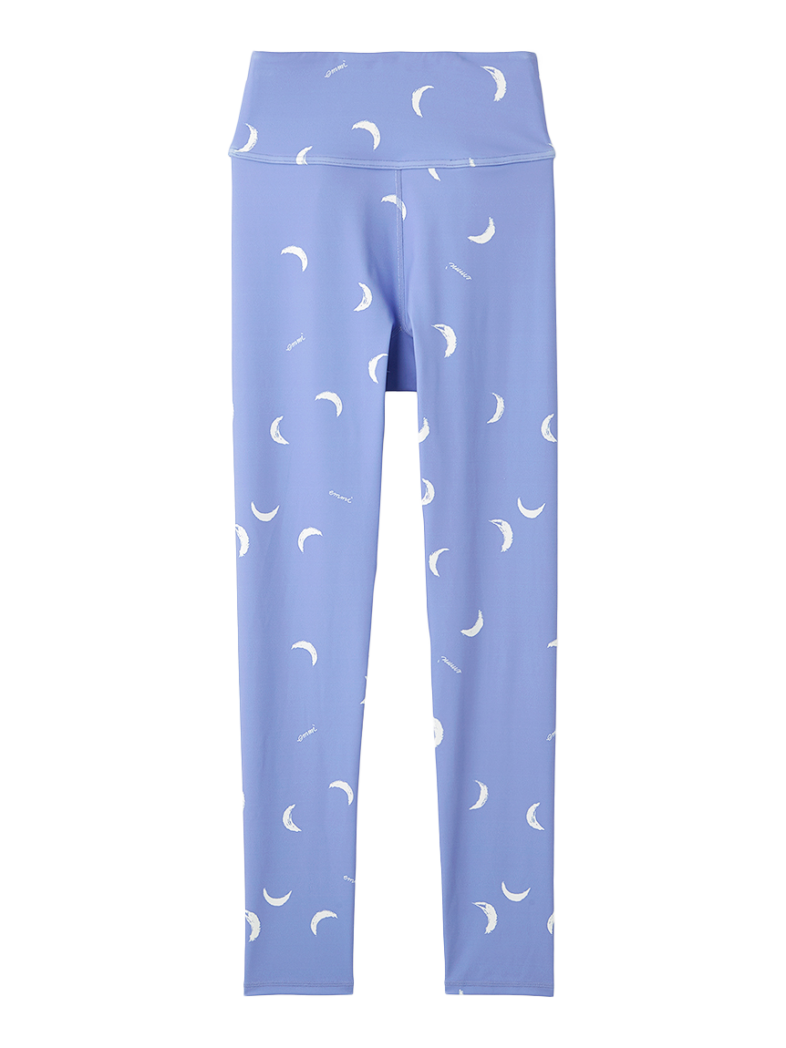emmi yoga 月と星のプリント上下セット eco ドット柄レギンス（レッグウェア）｜emmi yoga（エミ ヨガ